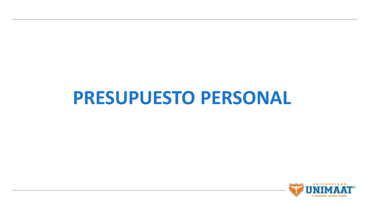 PRESUPUESTO PERSONAL-